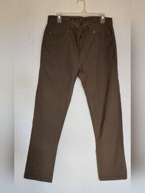 Prana Men's Olive Brown Slim Fit Pants